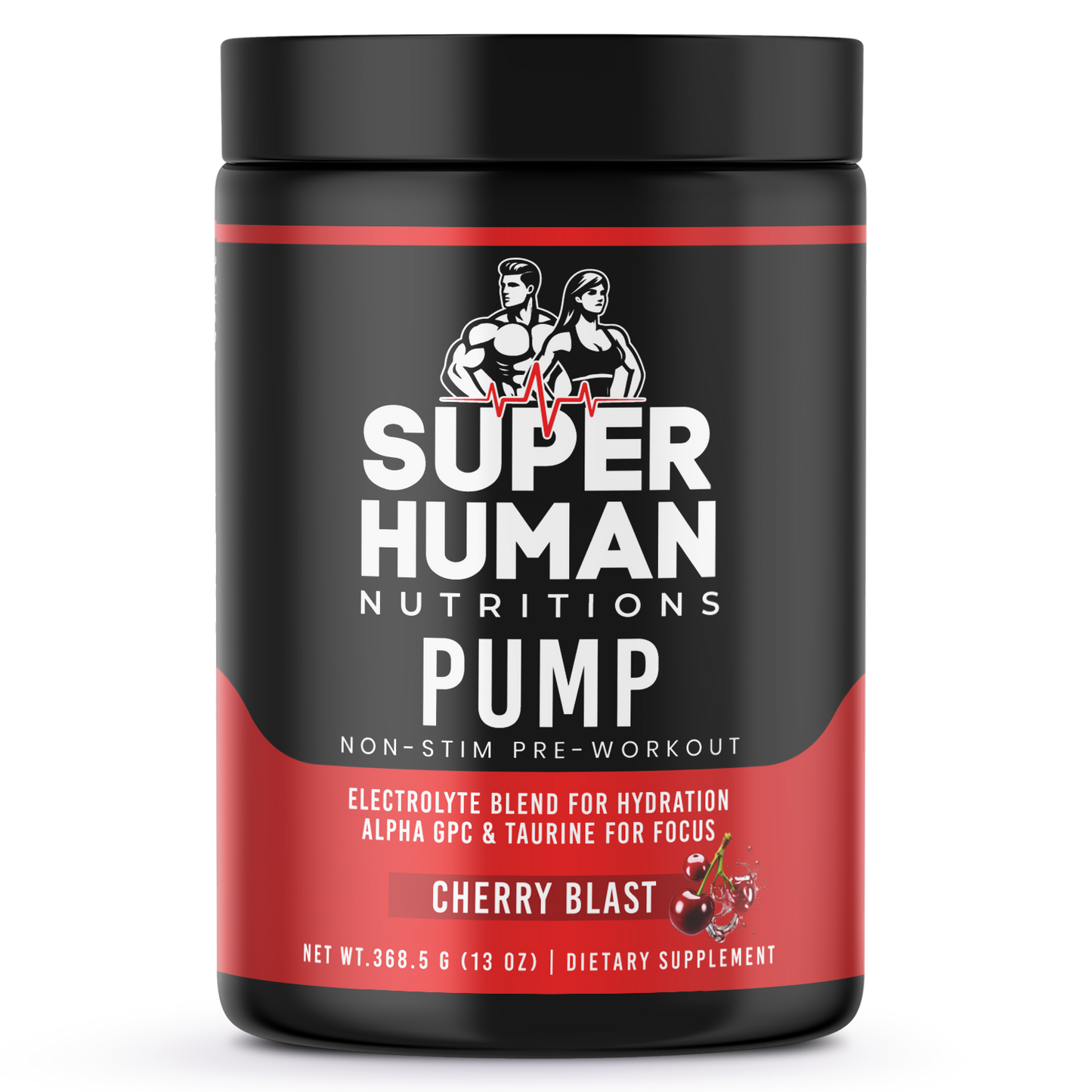 Pump Non - Stim Pre - Workout Cherry Blast 312g w/ Natural Flavo