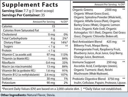 All - In/One Greens & Red SuperFood + Immune 270g Mixed Berry w/Natural Flavor