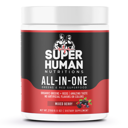 All - In/One Greens & Red SuperFood + Immune 270g Mixed Berry w/Natural Flavor