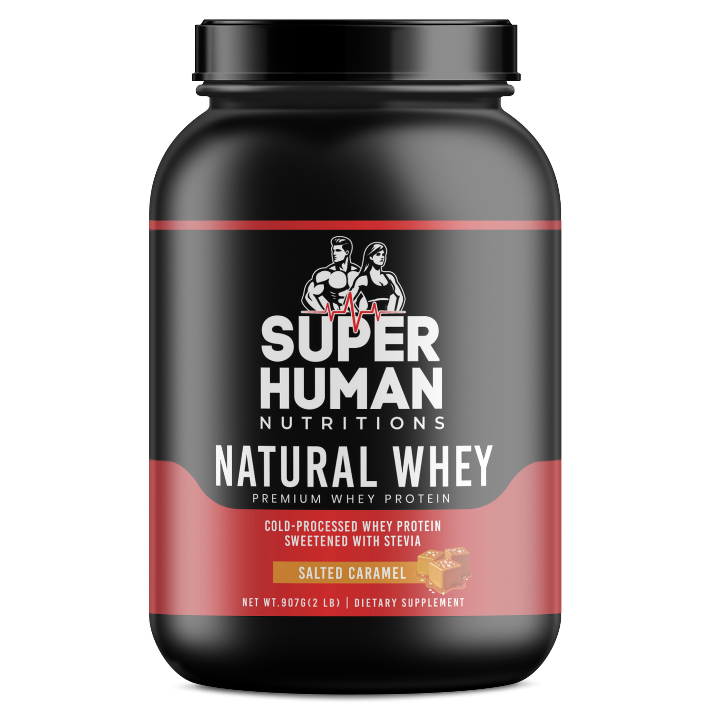 2lb Whey Natural Salted Caramel – 28 servings