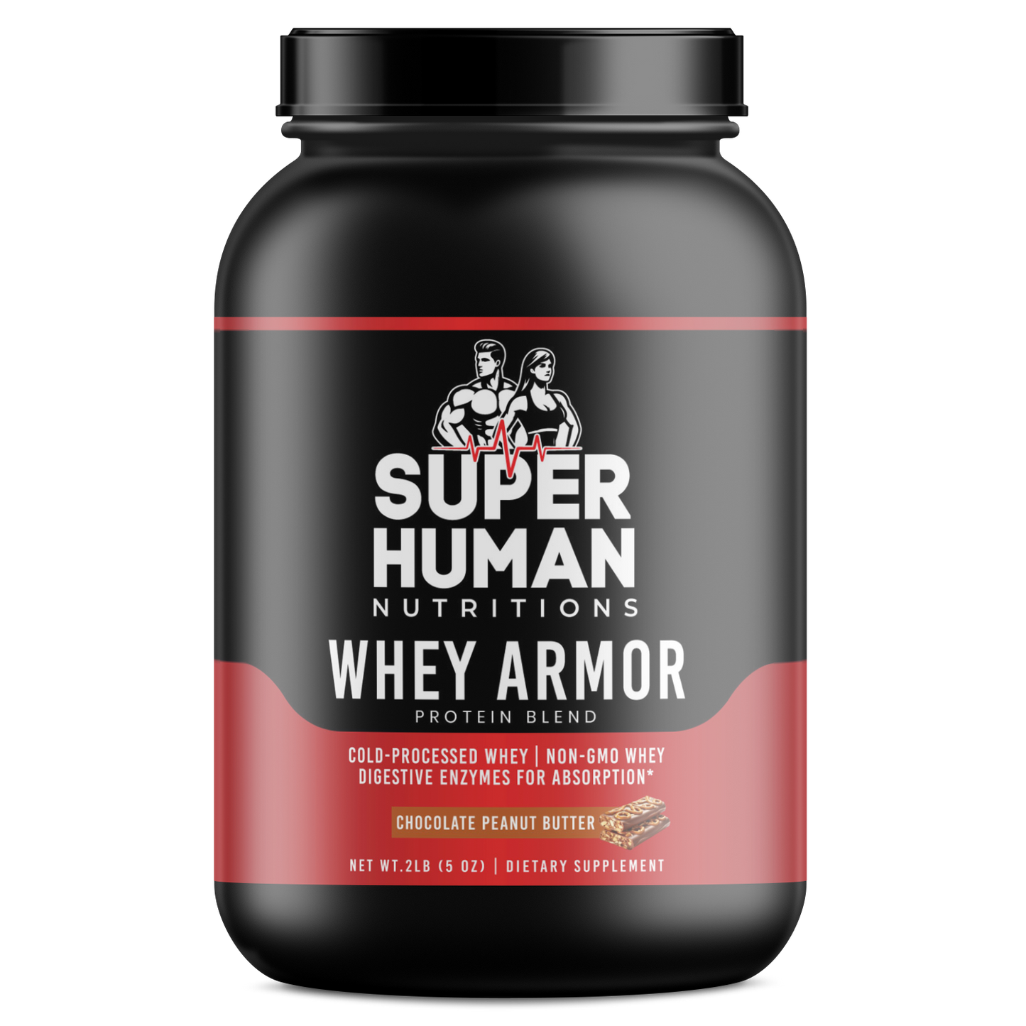 2lb Whey Armor Protein Chocolate Peanut Butter