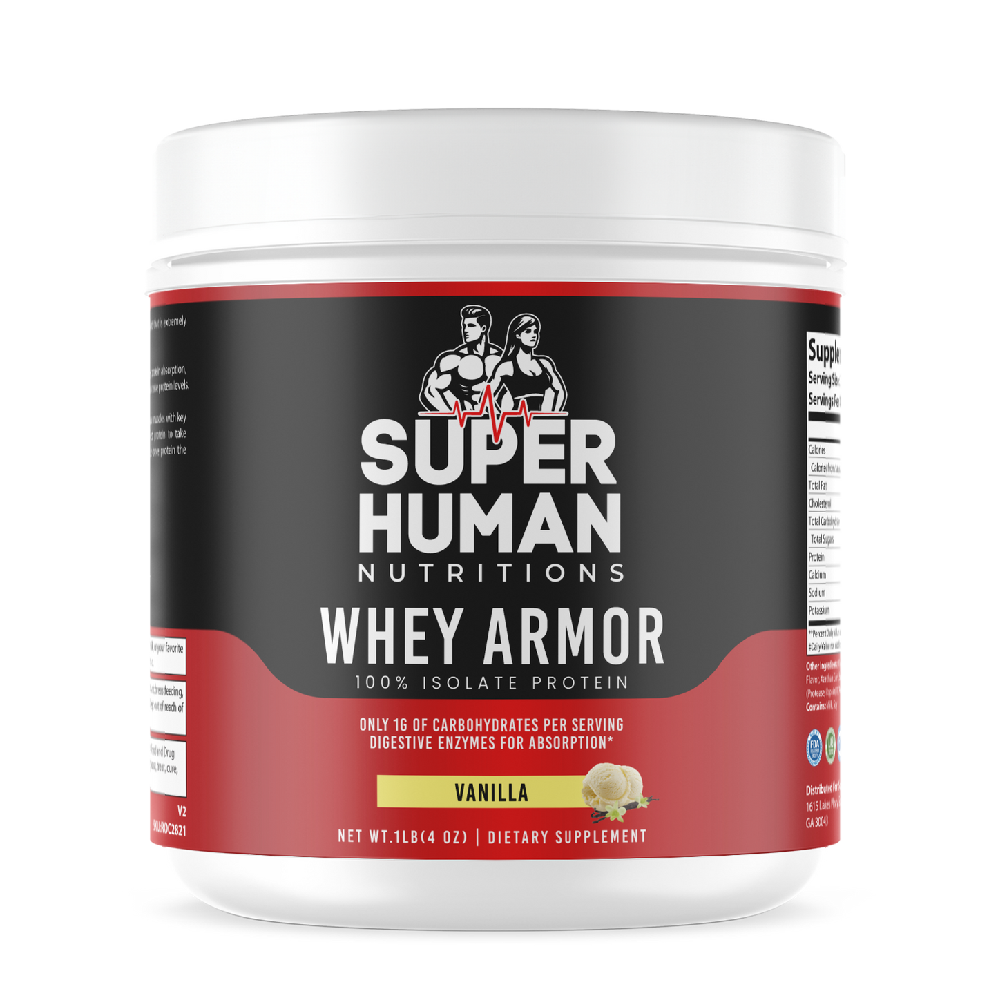 1lb Whey Armor Isolate Protein Berry
