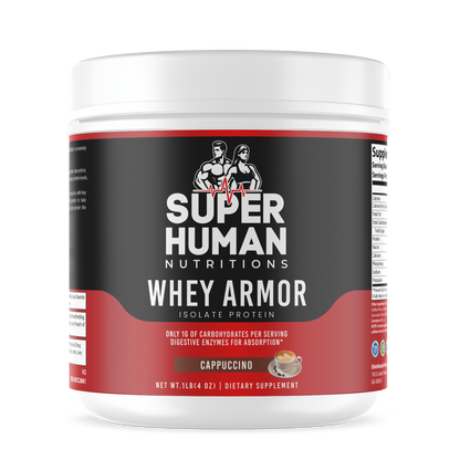 1lb 100% Whey Armor Isolate Protein Cappuccino