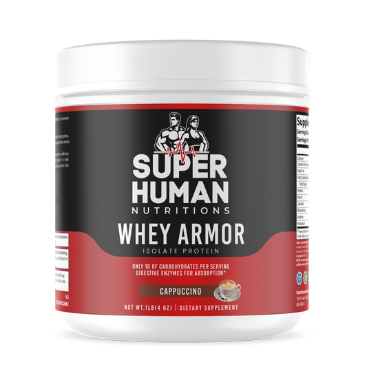 1lb 100% Whey Armor Isolate Protein Cappuccino