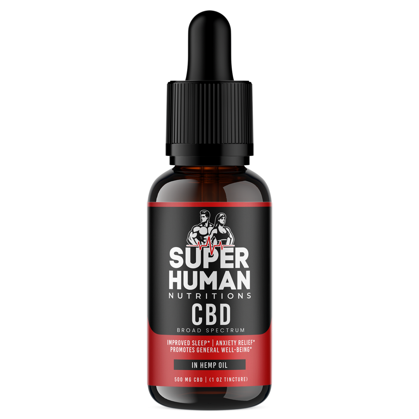 CBD Broad Spectrum (in Hemp Oil) – 500mg (1oz Tincture)